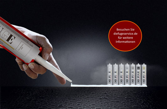 DIE FUGE innovativ, gefahrstofffrei, silikonfrei, antischimmel, perfekter Silikonfugenersatz